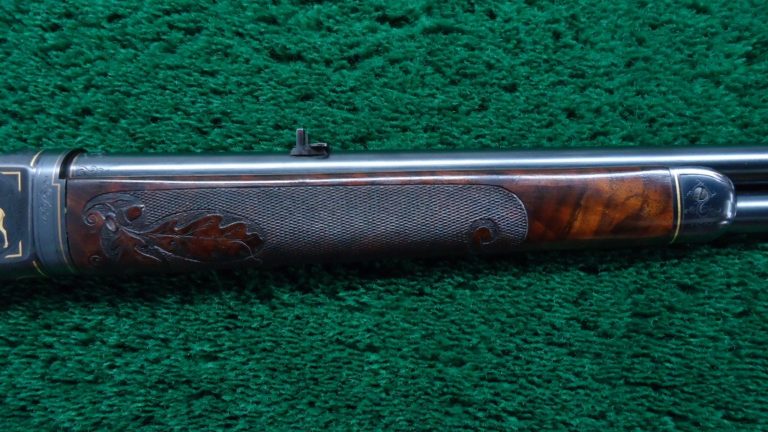 W2312 *Sold* FANTASTIC FACTORY ENGRAVED GOLD INLAID WINCHESTER MODEL ...