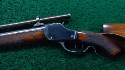 W277A WINCHESTER 1885 HI-WALL SCHUETZEN RIFLE IN 22 SHORT [M] - Image 2