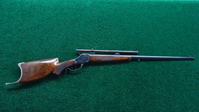 W277A WINCHESTER 1885 HI-WALL SCHUETZEN RIFLE IN 22 SHORT [M] - Image 25