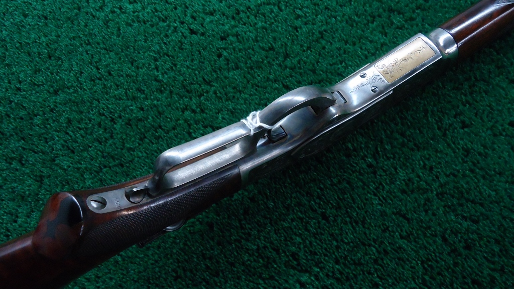 W4030 Beautiful Winchester Model 1873 Deluxe Factory Engraved Rifle In 