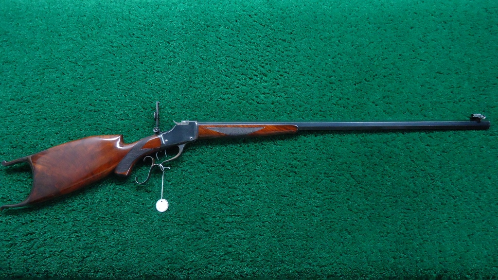 W4123 WINCHESTER 1885 DELUXE HIGH WALL SCHUETZEN RIFLE IN CALIBER 22 ...