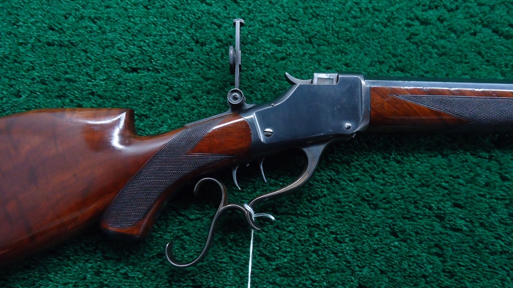 W4123 WINCHESTER 1885 DELUXE HIGH WALL SCHUETZEN RIFLE IN CALIBER 22 ...