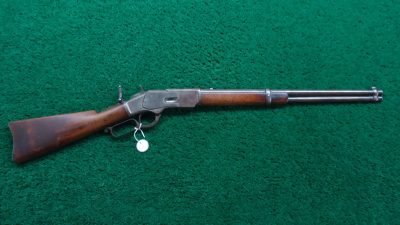 W4362 SPECIAL ORDER CASE COLORED WINCHESTER FIRST MODEL 1873 SADDLE RING CARBINE [A] - Image 27