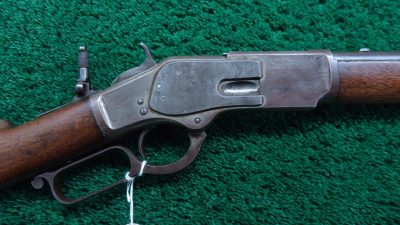 W4362 SPECIAL ORDER CASE COLORED WINCHESTER FIRST MODEL 1873 SADDLE RING CARBINE [A]